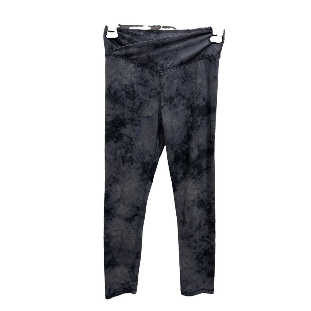 Old Navy PowerChill Active High Rise Leggings Teen L Gray Tie Dye Go-Dry 10 12
